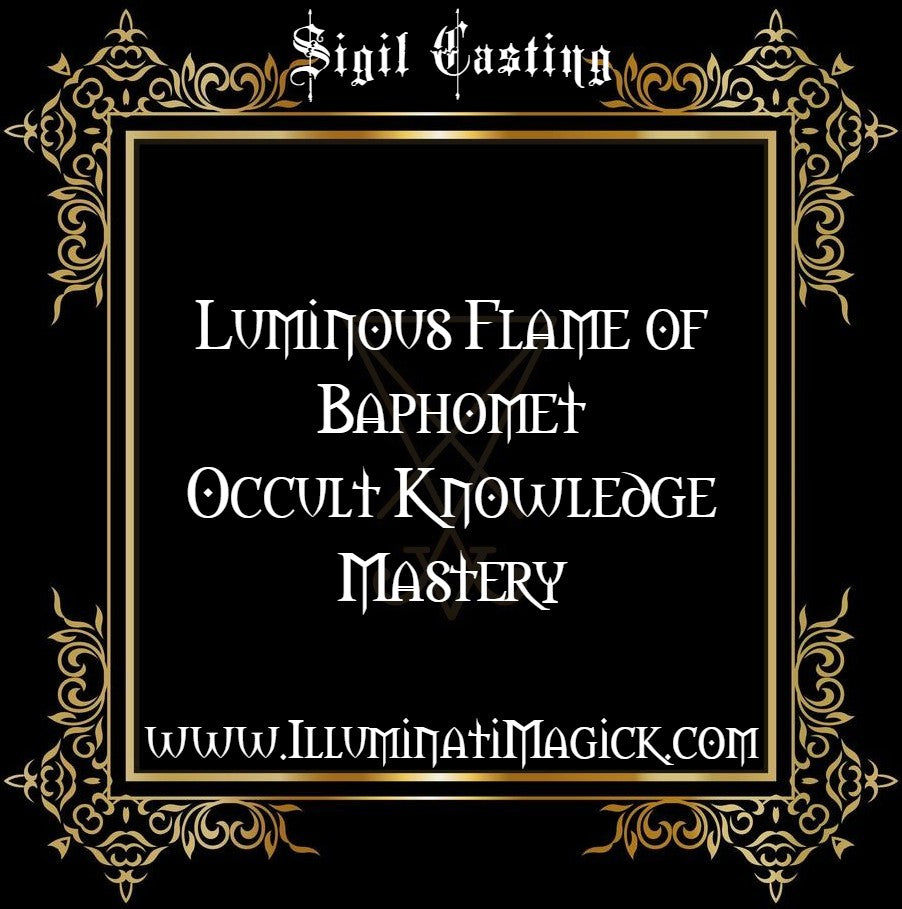 ⛧SIGIL CASTING FOR THE LUMINOUS FLAME OF BAPHOMET OCCULT KNOWLEDGE MASTERY⛧